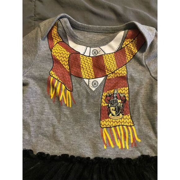 Harry Potter Gryffindor Baby Onesie Dress 12M Black Unisex - Picture 3 of 5